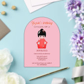人形日本の誕生会 アクリル招待状 (インサイチュ (ウェディング))
