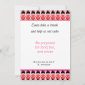 人形日本の誕生日パーティーno3 招待状 (裏面)