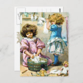 人形洗濯の日 ポストカード (正面/裏面)