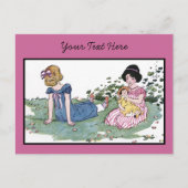 人形遊と一緒に ポストカード (正面)