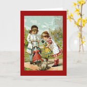 人形遊カード付き カード (黄色い花)