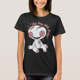 人形遊付き不気味なブードゥー人形 Tシャツ