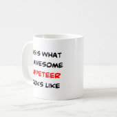 人形遣素晴らしい コーヒーマグカップ (正面左)