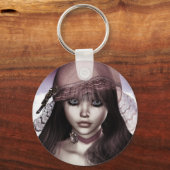 人形顔キーチェーン キーホルダー (正面)