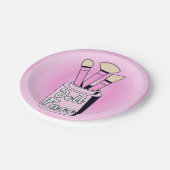 人形顔- 1940sキャンバス印刷 ペーパープレート (アングル)