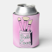 人形顔- 1940sキャンバス印刷 缶クーラー (缶正面)