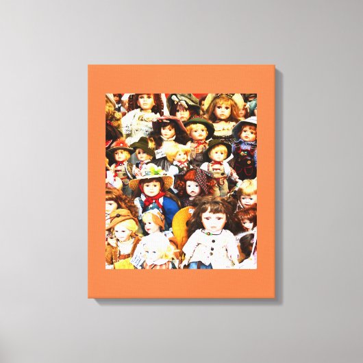 人形 キャンバスプリント (正面)