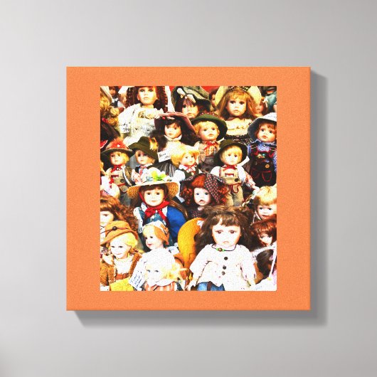 人形 キャンバスプリント (正面)