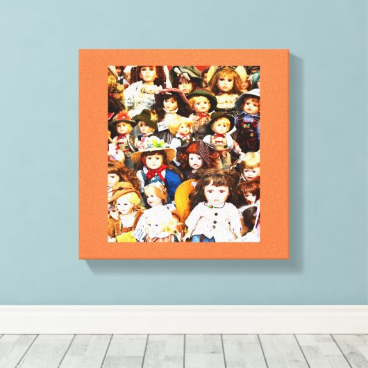 人形 キャンバスプリント (インサイチュ (ウッドフロア))