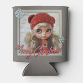 人形，クリスマス，クリスマス，新年 缶クーラー (正面)