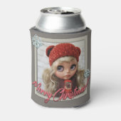 人形，クリスマス，クリスマス，新年 缶クーラー (缶裏面)