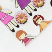 人形 フリースブランケット (角)