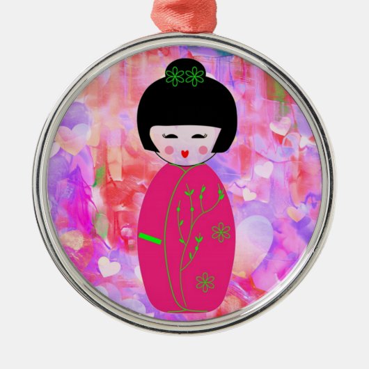 人形 メタルオーナメント (正面)