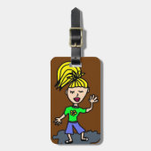 人形 ラゲッジタグ (正面縦)