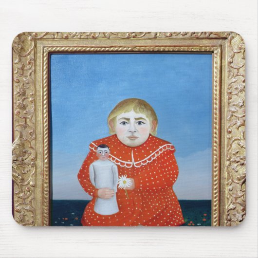 人形、c.1892またはc.1904-05の女の子 マウスパッド (正面)