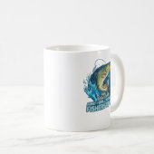人後を追を釣り上げよう コーヒーマグカップ (正面右)