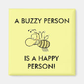 人忙しは幸福な人だ マグネット (正面)