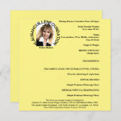 人恋しく思員予防型枠（年齢別） 招待状 (正面/裏面)