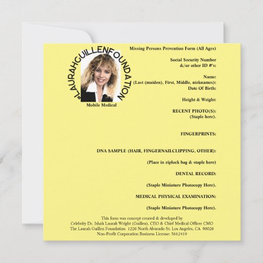 人恋しく思員予防型枠（年齢別） 招待状 (正面)