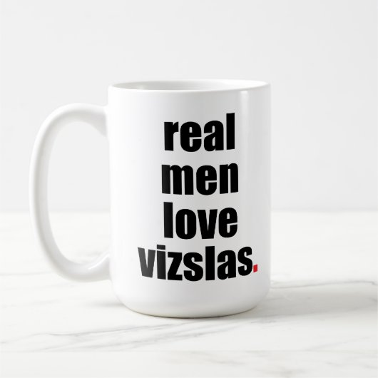 人愛Vizslasの実質のマグ コーヒーマグカップ (左)