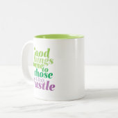 人感動的に来良いこと ツートーンマグカップ (正面左)