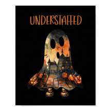 人手不足の皮肉ハロウィーン幽霊