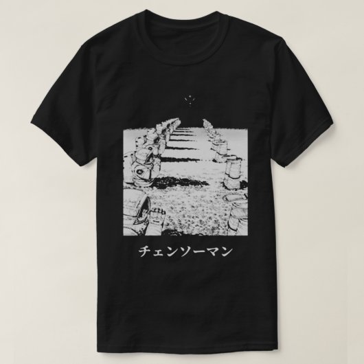 人暗闇デビル宇宙飛行士 Tシャツ (デザイン正面)