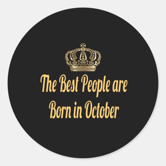 人最高のは十月に生まれ在る ラウンドシール (正面)