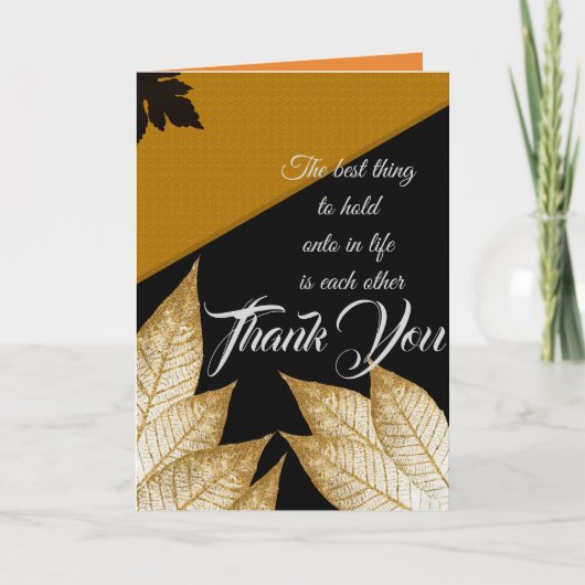 人最高の生で持ち続けるべきものはお互いだ サンキューカード (正面)