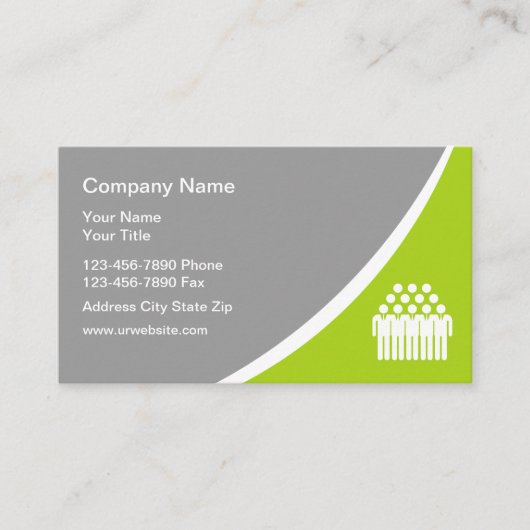 人材派遣会社の名刺 名刺 (正面)