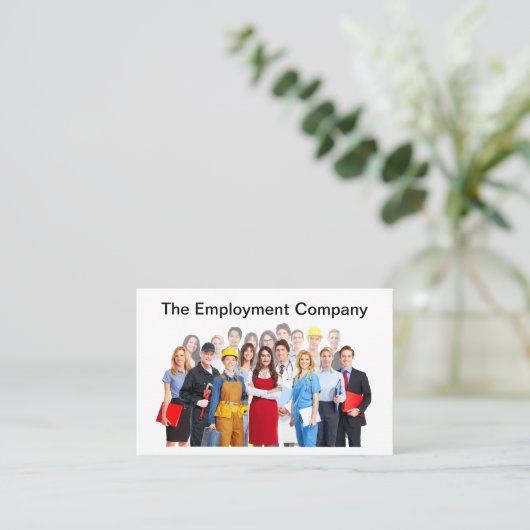 人材派遣会社名刺 名刺 (スタンド正面)