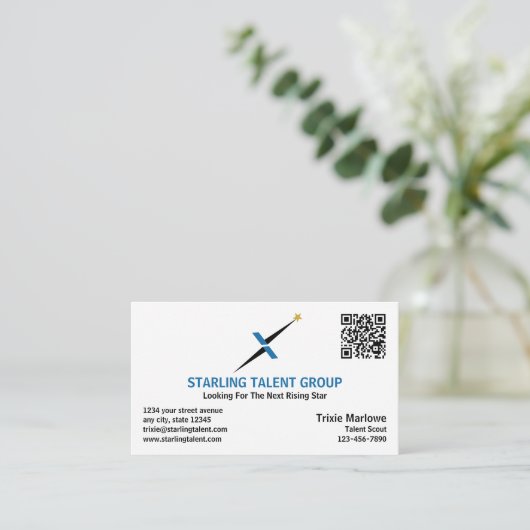 人材獲得会社 名刺 (スタンド正面)