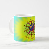 人来々を一緒に | yellocyanlila shine コーヒーマグカップ (正面左)