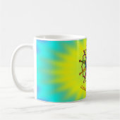 人来々を一緒に | yellocyanlila shine コーヒーマグカップ (左)