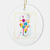 人格のための最大鮮やか主義デザイン セラミックオーナメント (左)