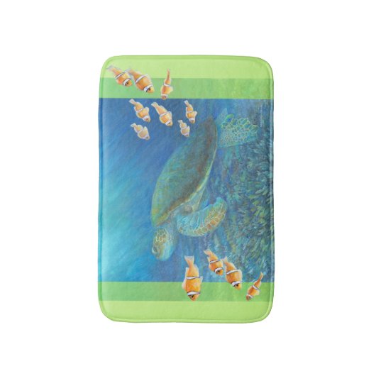 人格のウミガメ バスマット (正面縦)