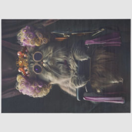 人格の切り離しとサロンしている猫 薄葉紙