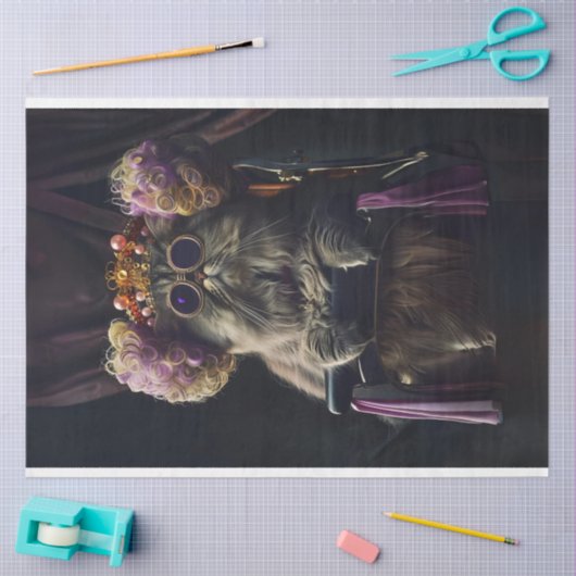 人格の切り離しとサロンしている猫 薄葉紙 (クラフト)