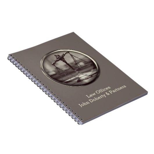 人格可能なはかりで測正義のセピア |弁護士 ノートブック (右側)