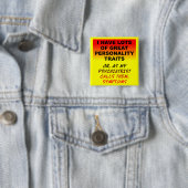 人格徴候おもしろいなボタンのバッジ 缶バッジ (インサイチュ)