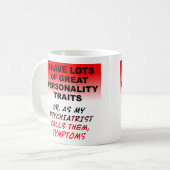 人格症状おもしろマグカップ コーヒーマグカップ (正面左)