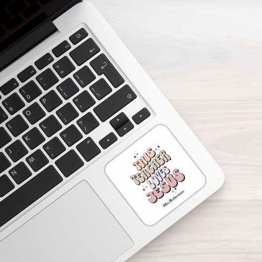 人格的信仰レトロ先生感謝 スクエアシール