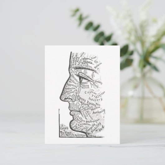 人格評価の顔表 ポストカード (スタンド正面)