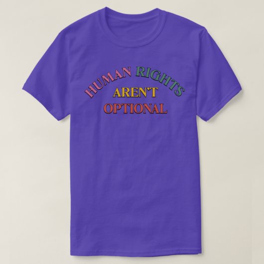 人権の非選択 Tシャツ (デザイン正面)
