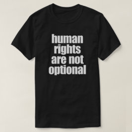 人権はオプションではない Tシャツ
