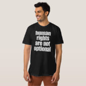 人権はオプションではない Tシャツ (正面フル)