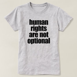 人権はオプションではない Tシャツ