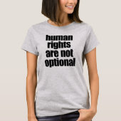 人権はオプションではない Tシャツ (正面)