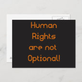 人権はオプションのはがきに含まれない ポストカード (正面/裏面)