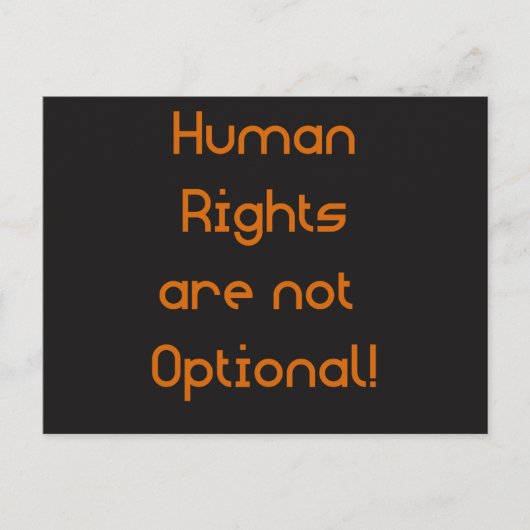 人権はオプションのはがきに含まれない ポストカード (正面)